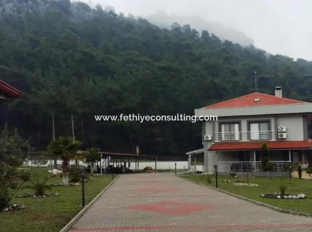 Built On A Plot Of 7000M2 In Marmaris, 8 Room Ranch House Pool