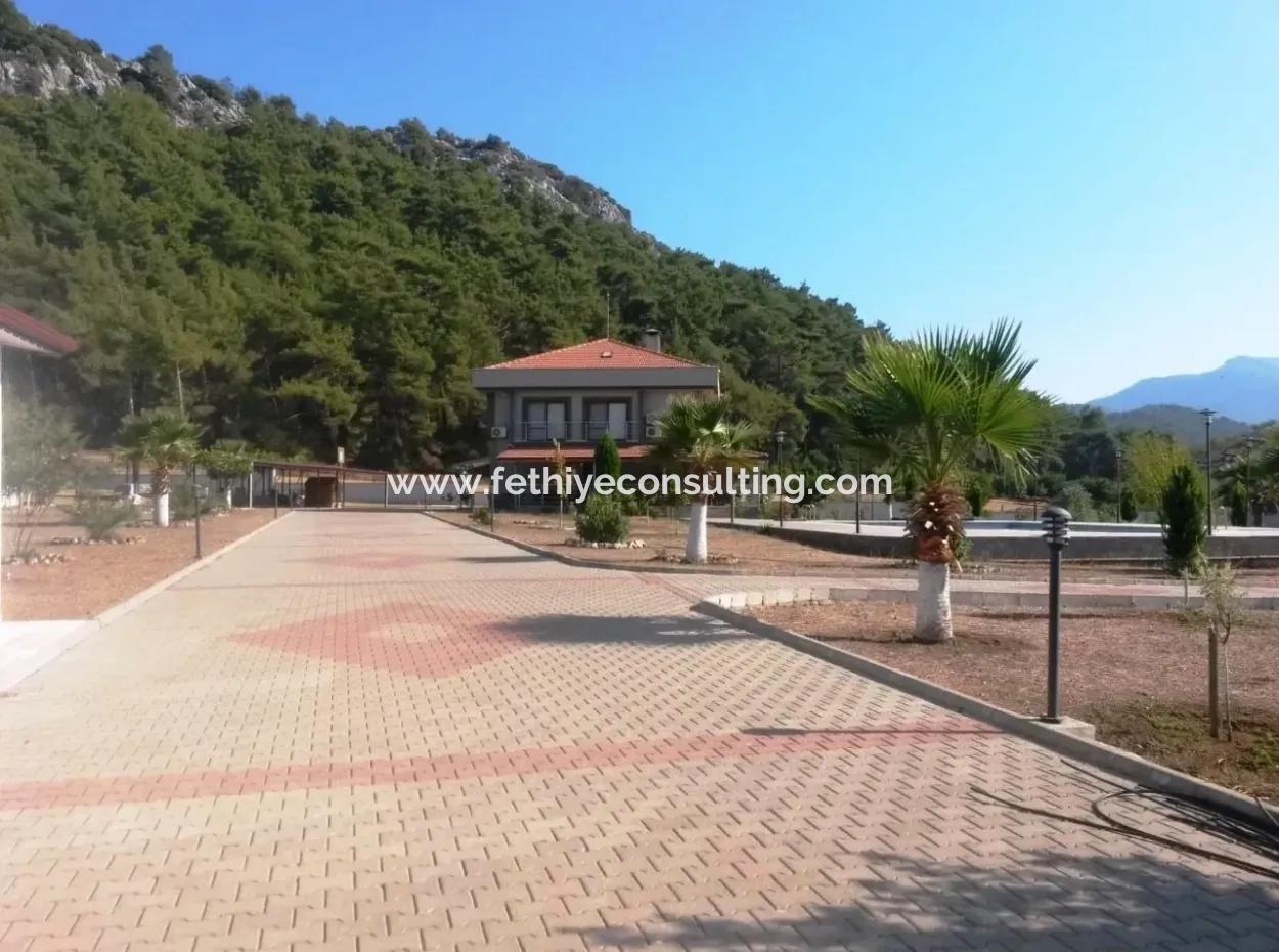 Built On A Plot Of 7000M2 In Marmaris, 8 Room Ranch House Pool