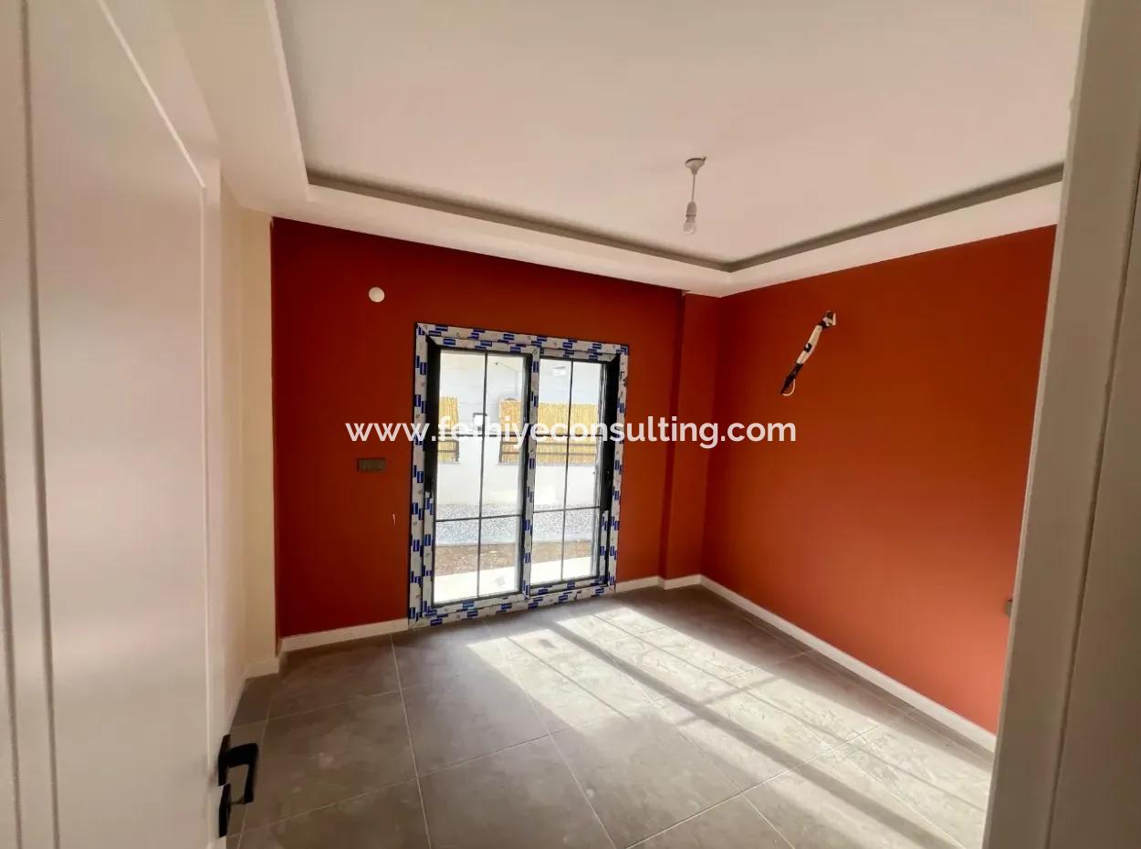 Apartment For Sale In Akyaka Kitesurf, 2.5 Km From The Sea, 3 Rooms, 1 Living Room, Detached Garden, Swimming Pool, Parking Lot 120M2