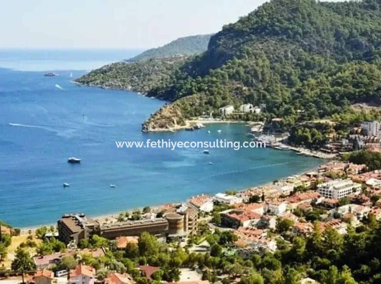 3200M2 Land With Sea View For Sale Suitable For The Construction Of 6 Villas In Turunc Bay In Marmaris
