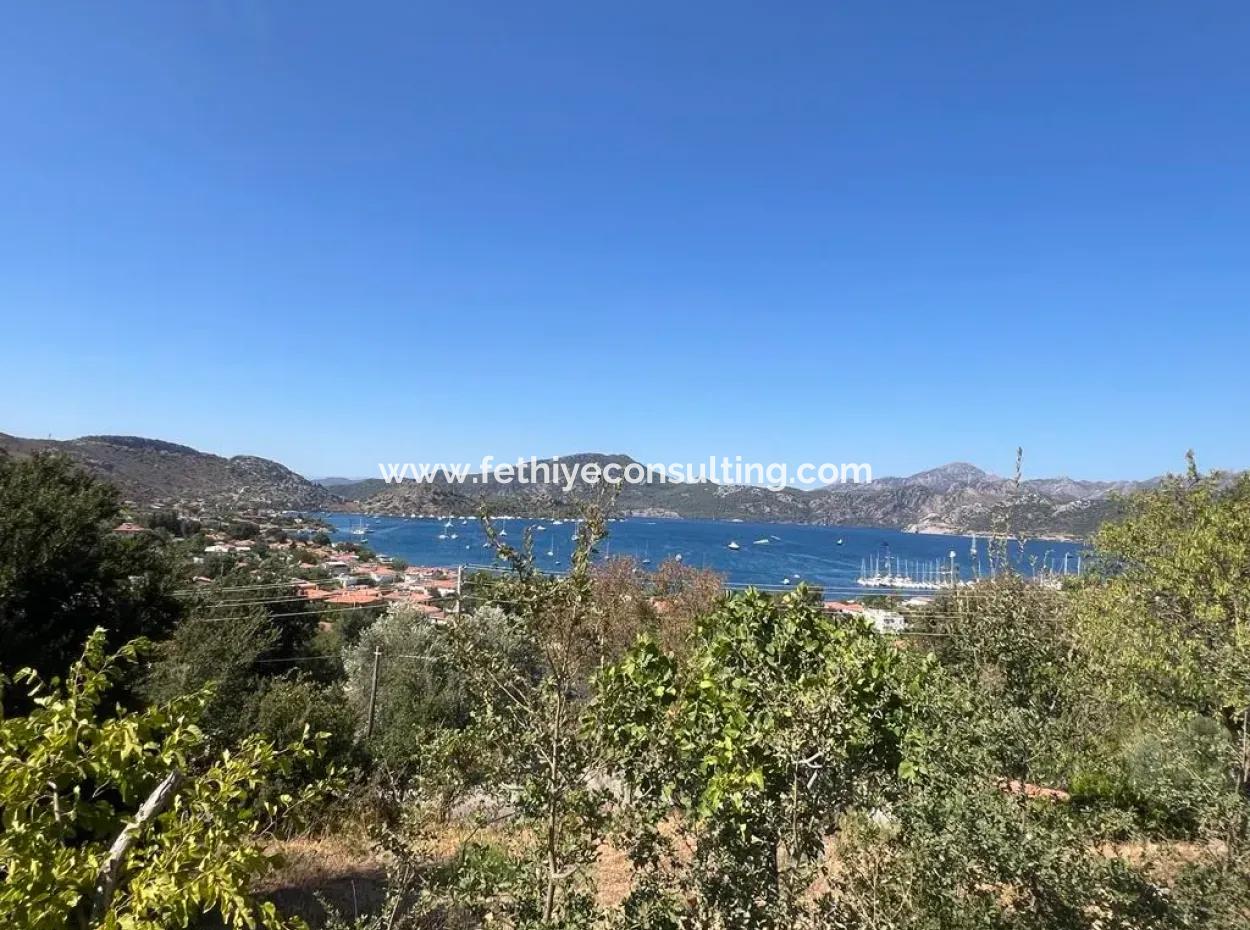 Land For Sale In Marmaris Selimiye Neighborhood With Sea View 5200M2 Suitable For The Construction Of 2 Villas Or Hotel Construction
