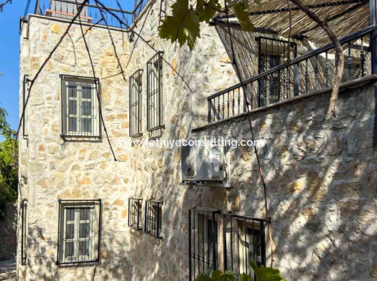 4 1 Stone Villa For Sale In A Fully Detached 150M2 Plot In Old Datca Village