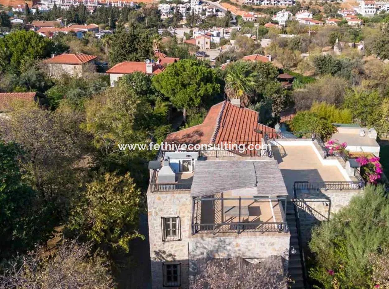 4 1 Stone Villa For Sale In A Fully Detached 150M2 Plot In Old Datca Village
