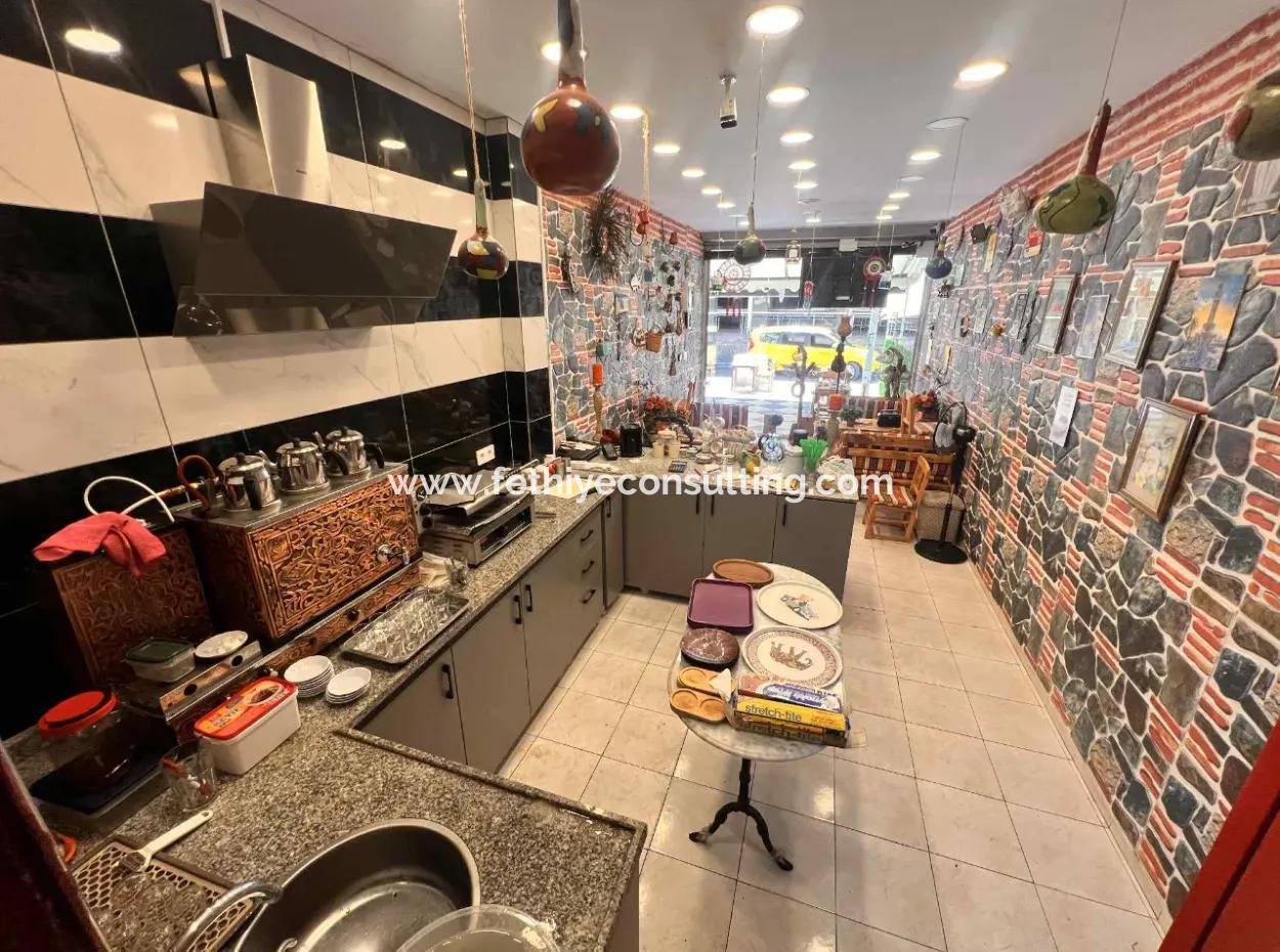 Shop For Sale In The Bustling Center Of Marmaris With Ready Customers With Its Unique Concept